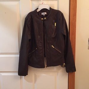 Man made leather jacket